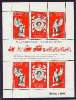 Solomon-is-1978 QEII Coronation 25th Anniversary Sheetlet