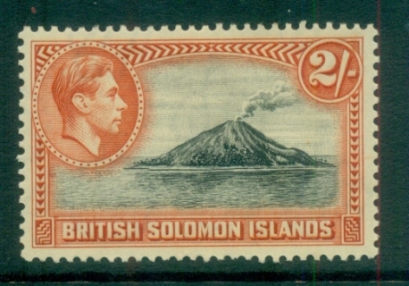 Solomon-Is-1939-51-2-Tinakula-Volcanoe-suntanned-gum-MLH-lot80699