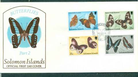 Solomon-Is-1980-Butterfies-Insects-Pt-II-FDC-lot50397