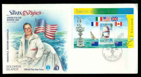 Solomon-Is-1987-Americas-Cup-MS-FDC-lot51685