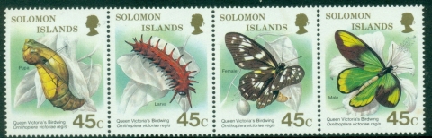 Solomon-Is-1987-Butterflies-Queen-Victorias-Birdwing-MUH