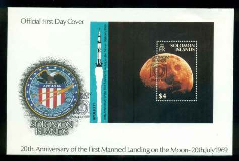 Solomon-Is-1989-Moon-Landing-MS-FDC-lot51687