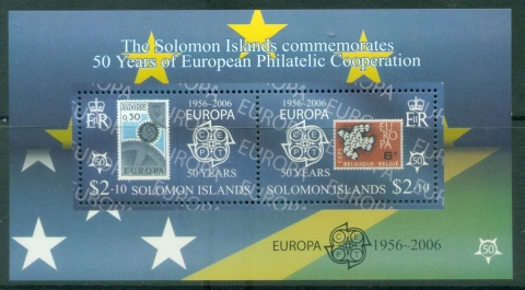 Solomon-Is-2005-The-50th-Anniversary-2006-of-the-First-EUROPA-Stamps-210-MS-MUH