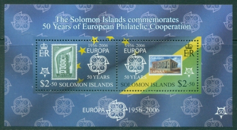 Solomon-Is-2005-The-50th-Anniversary-2006-of-the-First-EUROPA-Stamps-250-MS-MUH