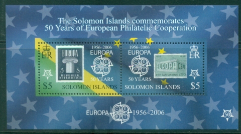 Solomon-Is-2005-The-50th-Anniversary-2006-of-the-First-EUROPA-Stamps-5-MS-MUH