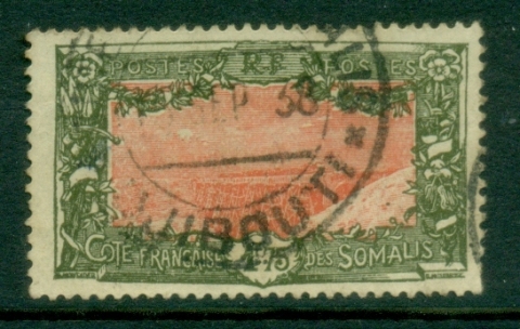 Somali Coast 1915-33 Pictorial, Railroad Bridge 1.75f