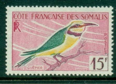 Somali Coast 1960 Bird, 15f Bee Eater