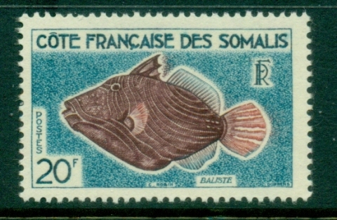 Somali Coast 1959 marine Life, Tropical Fish 20f