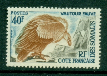 Somali Coast 1962 Wildlife, 40f Griffon Vulture