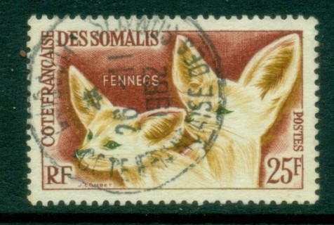 Somali Coast 1962 Wildlife, 25f Fenec Fox