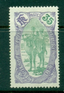 Somali Coast 1909 Pictorial, Camel Rider 35c