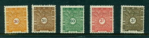 Somali Coast 1944 Postage Dues without RF