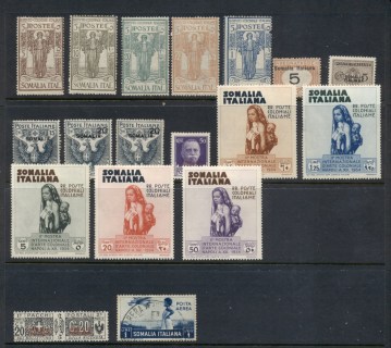 Somalia-1926-on-Assorted-Italian-colony-MLh