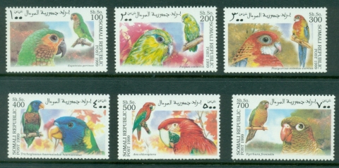 Somalia-1999-Birds-Parrots-MUH