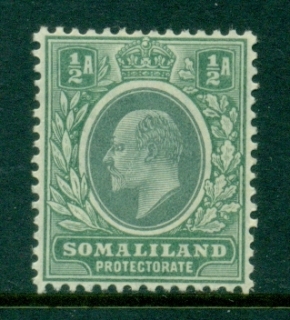 Somaliland-Protectorate-1905-KEVII-Portrait-Wmk-Crown-CA-0-5a-MLH