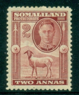 Somaliland-Protectorate-1938-KGVI-Pictorial-2a-Blackhead-Sheep-MLH