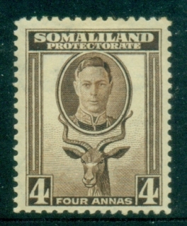 Somaliland-Protectorate-1938-KGVI-Pictorial-4a-Greater-Kudu-MLH