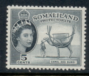 Somaliland-Protectorate-1953-58-QEII-Pictorial-5c-MLH