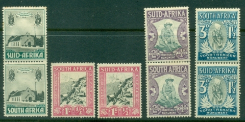South-Africa-1933-36-Semi-Postals-MLH