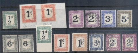 South-Africa-1940-on-Postage-Dues-Assorted-Oddments-MLH-FU