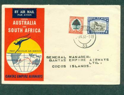 South-Africa-1952-QANTAS-Empire-Airways-Australia-South-Africa-Flight-8-Oct-52-lot42643