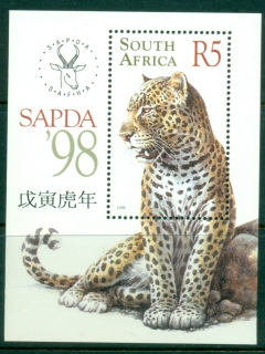 South-Africa-1998-SAPDA-98-National-Stamp-Exhibition-Johannesburg-Leopard-MS-MUH South-Africa-1998-SAPDA-98-National-Stamp-Exhibition-Johannesburg-Leopard-MS-MUH