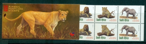 South-Africa-1998-Wild-Animal-Airmail-PC-rate-Booklet-MUH-lot35196