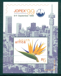 South-Africa-2000-Strelitzia-Flower-JOPEX-Stamp-Ex-MS-MUH-lot35204