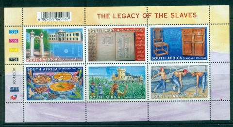 South-Africa-2005-Legacy-of-Slaves-Sheetlet-MUH-lot35241