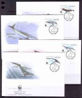 South-Africa-1998 WWF Whales FDCs