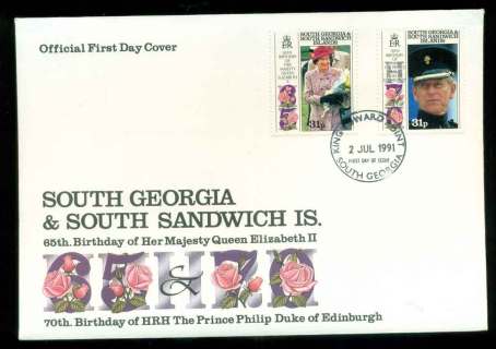 South-Georgia-1991-QEII-65th-Birthday-FDC-lot51670