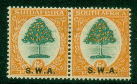 South-West-Africa-1927-6d-Orange-Tree-pair-MLH