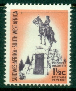 South-West-Africa-1968-72-Pictorial-1½c-Mounted-Soldier-Monument-MLH