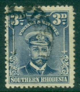 Southern-Rhodesia-1924-30-KGV-Portrait-3d-deep-blue-FU