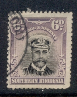 Southern-Rhodesia-1924-30KGV-Portrait-6d-lilac-black-FU