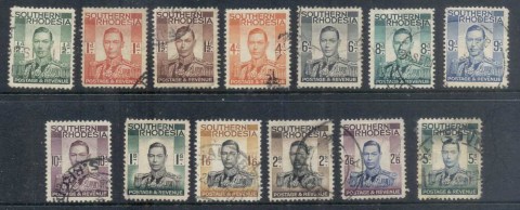 Southern-Rhodesia-1937-KGVI-Portraits-FU