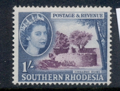 Southern-Rhodesia-1953-QEII-Pictorial-Zimbabwe-Ruins-1-MLH