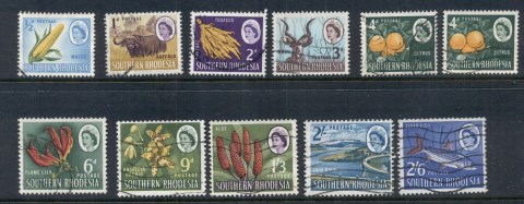 Southern-Rhodesia-1964-QEII-Pictorials-Asst-to-2-6d-FU