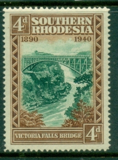 Southern-Rhodesia-1940-Founding-50th-Anniv-4d-Victoria-Falls-Bridge-MLH