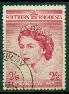 Southern-Rhodesia-1953-QEII-Coronation-FU