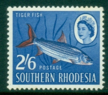 Southern-Rhodesia-1964-QEII-Pictorial-2sh6d-Tiger-Fish-MUH