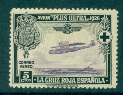 Spain-1926-5c-Ramon-Francos-Plane-MH-lot34750