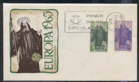 Spain-1965-Europa-Saints-FDC