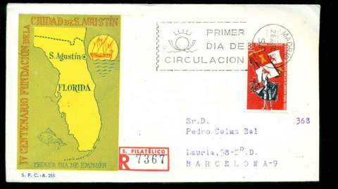 Spain-1965-Florida-Settlement-FDC-lot51672