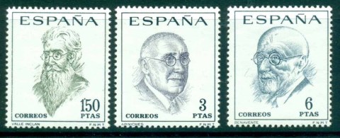 Spain-1966-Spanish-Writers-MUH-lot32305