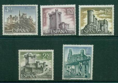 Spain-1968-Castles-5-MH-Lot26343