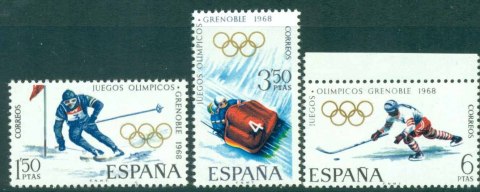 Spain-1968-Winter-Olympics-MUH-lot32377