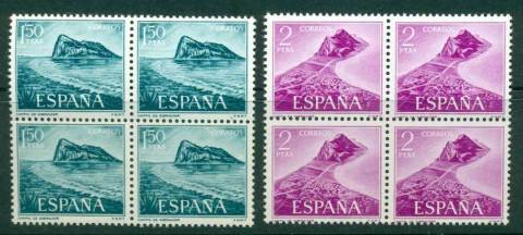 Spain-1969-Rock-of-Gibraltar-Blocks-4-MH-MUH-Lot26350