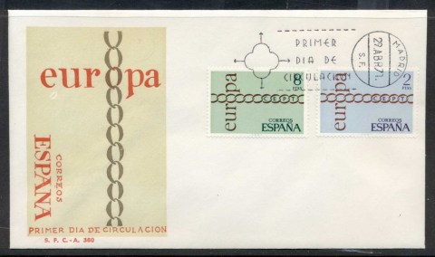 Spain-1971-Europa-Chain-through-O-FDC