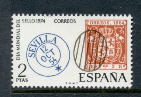 Spain-1974-Stamp-day-MUH